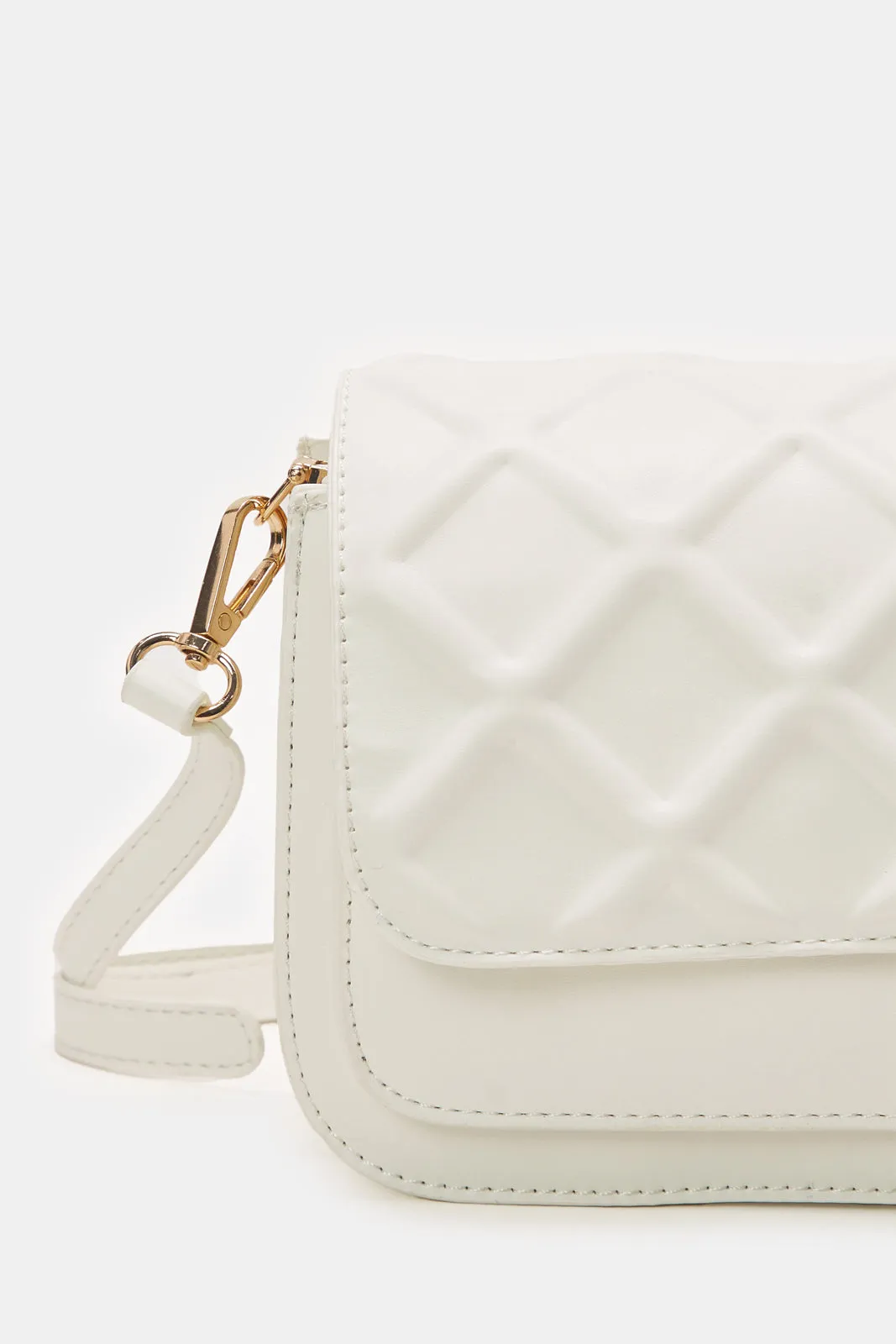 White Embellished Ladies Handbag