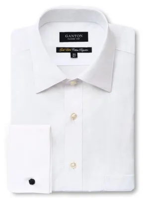 White French Cuff Gold Label Classic Fit Cotton Polyester Shirt