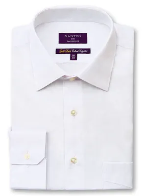 White Gold Label City Tailored Fit Cotton Polyester Shirt