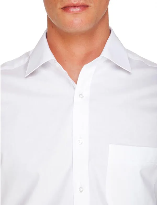 White Gold Label Classic Fit Short Sleeve Cotton Polyester Shirt