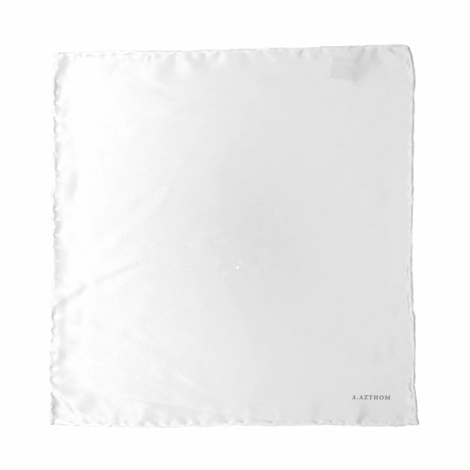 White Hanky - 100% Silk Satin