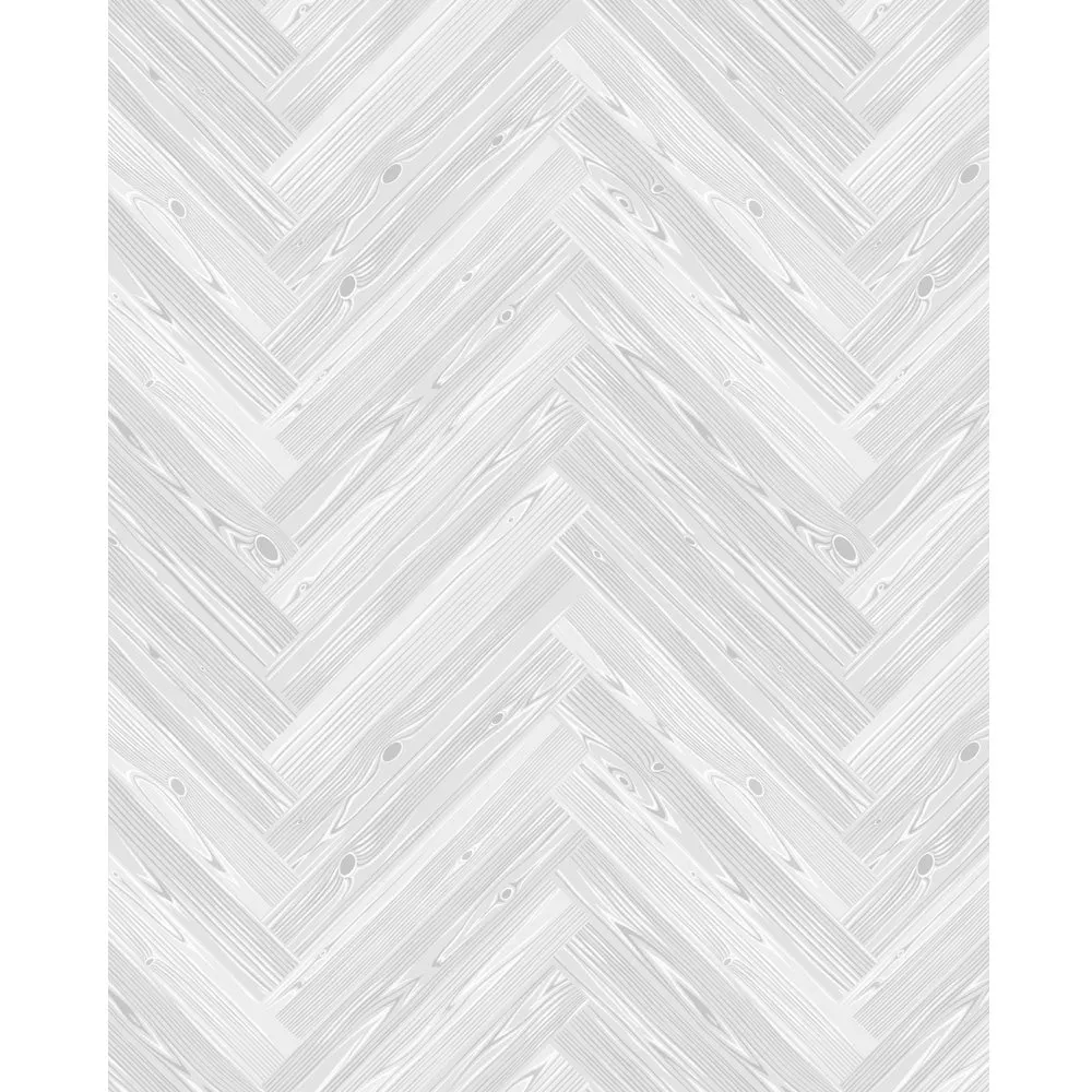 White Herringbone Planks Printed Backdrop