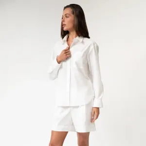 White InStyle Cotton Poplin Shirt