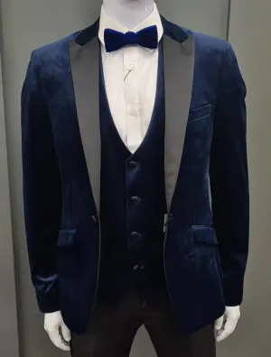 White Label - Velvet Waistcoat, Navy