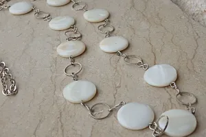 White long necklace