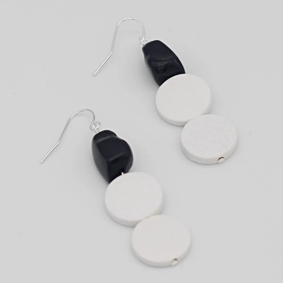 White Mae Dangle Earring