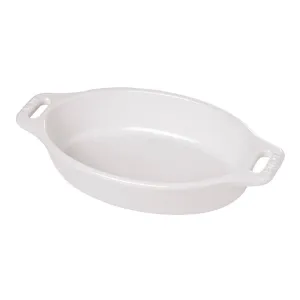 White Oval Baking Dish 11"