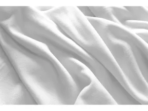 WHITE  Polar Fleece  Fabric 170 gsm - 150 cms - Anti Pil