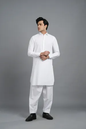 White Premium Plain Shalwar Kameez SQ-10