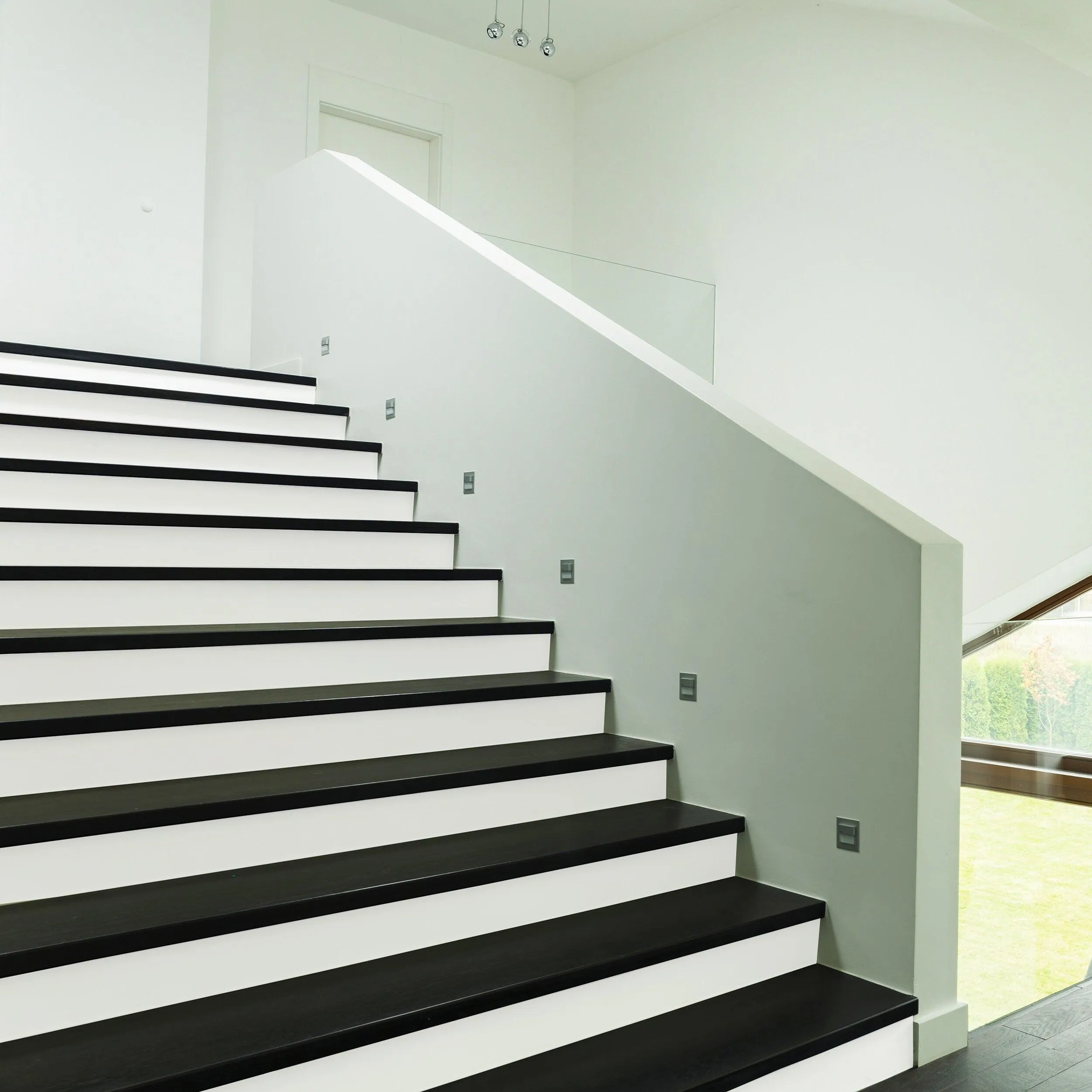 White Self-adhesive Stairs Risers Stickers