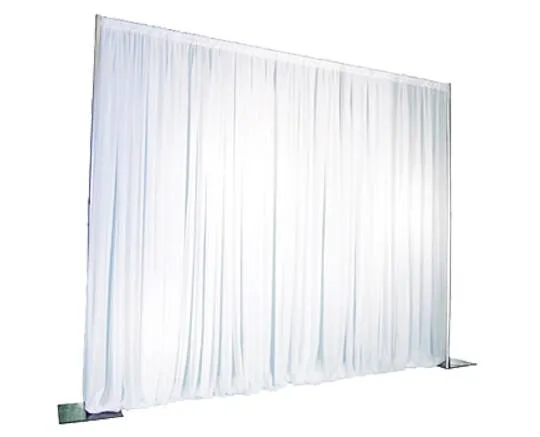 White Silk  Drape Panel 12' High Drape