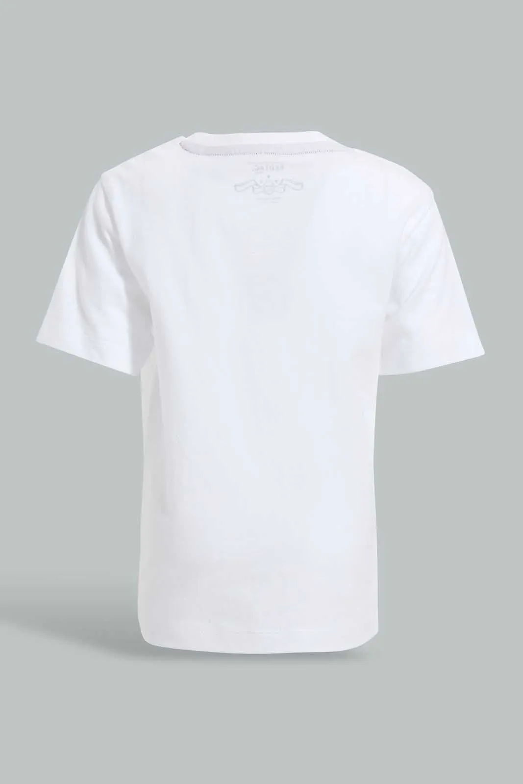 White Skater T-Shirt For Baby Boys