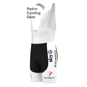 white sky Retro Bib Cycling Shorts