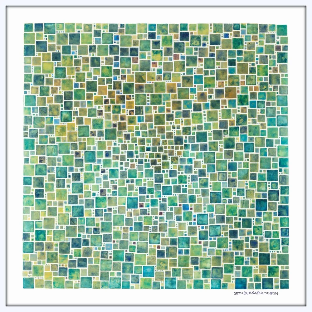 [white squares square][limited edition print by seth b minkin]