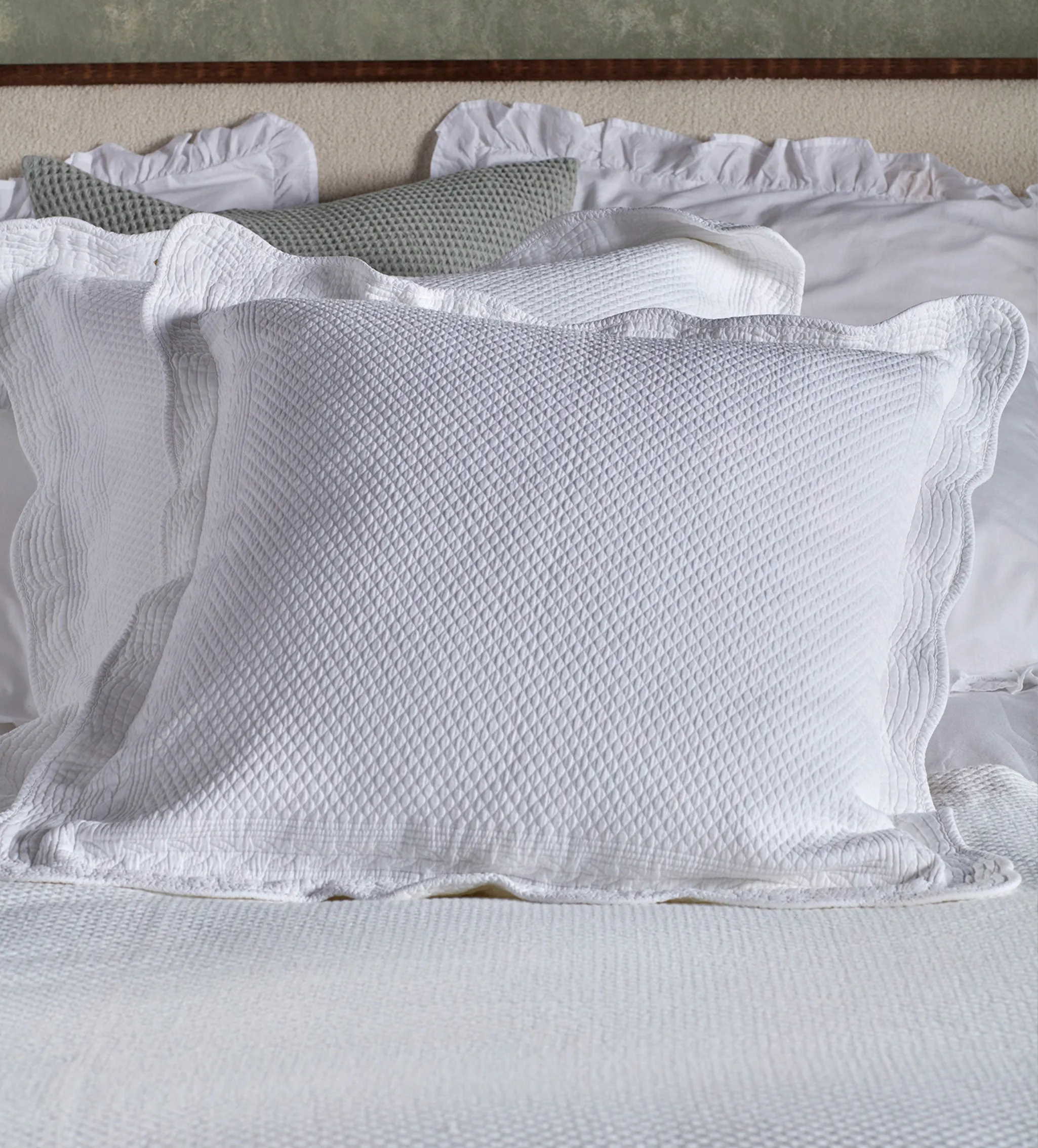 White Verity 100% Cotton Cushion Covers