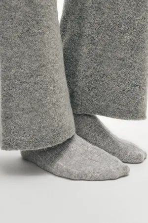 White   Warren - Cashmere Ribbed Socks