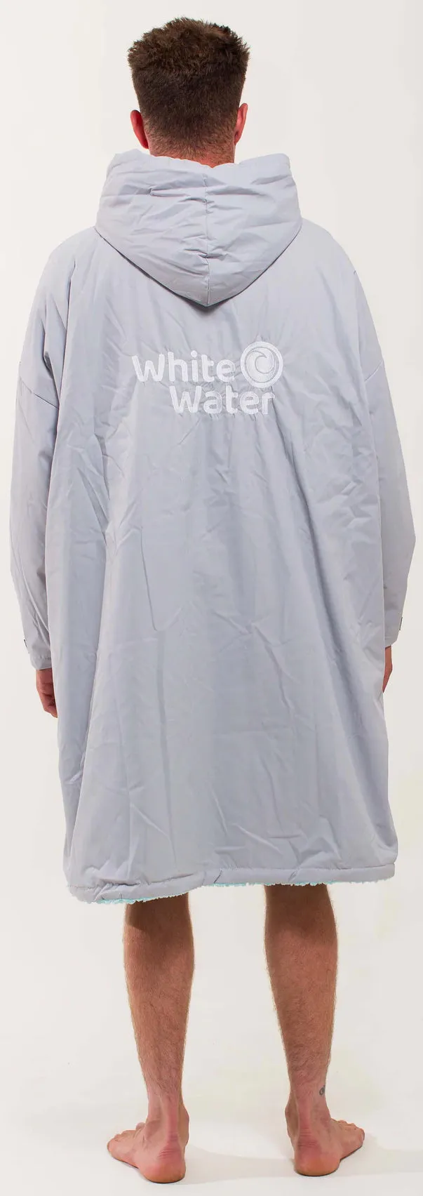 White Water Pro Changing Robe Grey Outer-Shell, Blue Lining Large