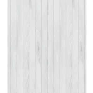 White Woodgrain Planks Printed Backdrop