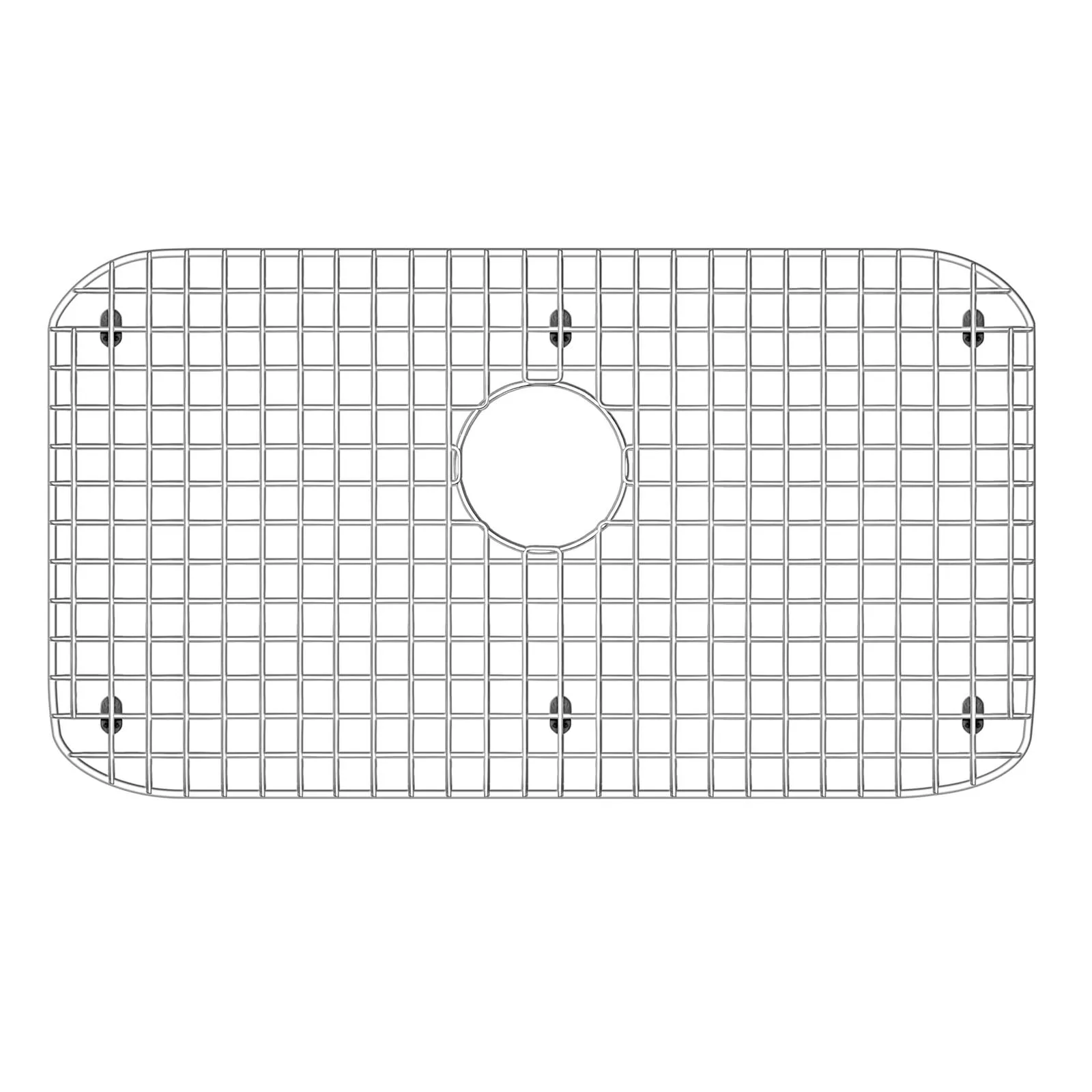 Whitehaus WHNU2918RECG Stainless Steel Kitchen Sink Grid For Noah's Sink Model WHNU2918REC