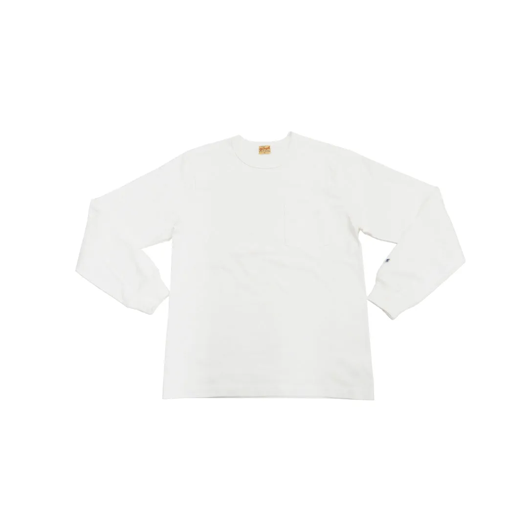 Whitesville Heavyweight L/S Pocket T-Shirt - White