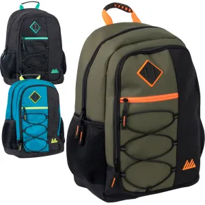 Wholesale 46cm Bungee Backpack 25L Capacity With Side Pocket - 3 Colours