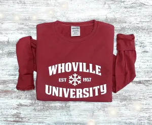 Whoville University Long Sleeve Tee - Comfort Wash