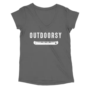 WI134 Outdoorsy Women’s Perfect Tri V-Neck Tee