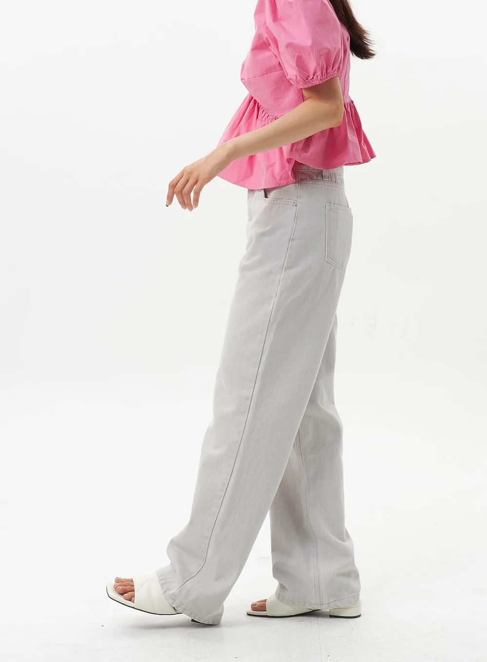 Wide Cotton Pants OU328