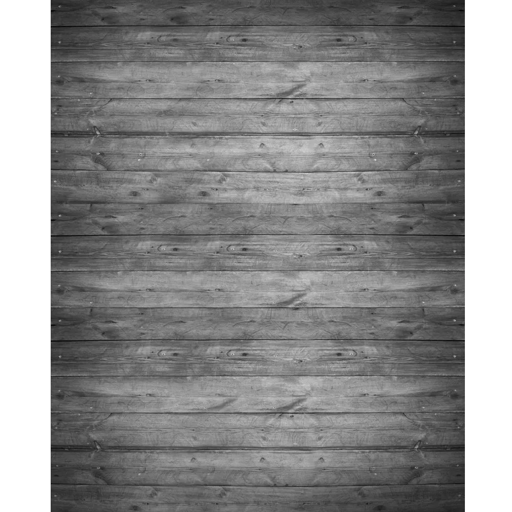 Wide Gray Planks Printed Backdrop