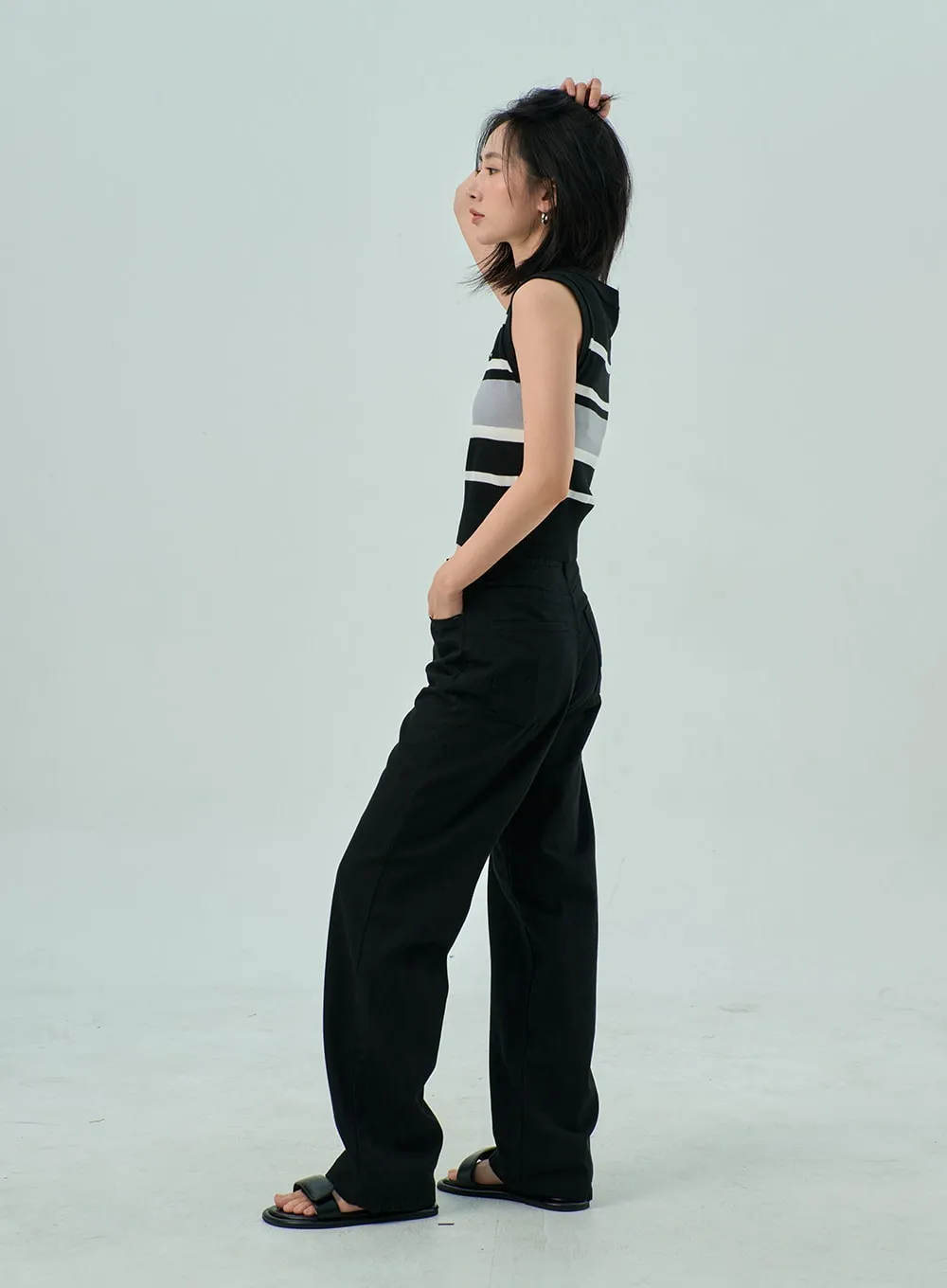 Wide Leg Cotton Pants OY310