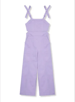 Wide Leg Cut Out Overalls