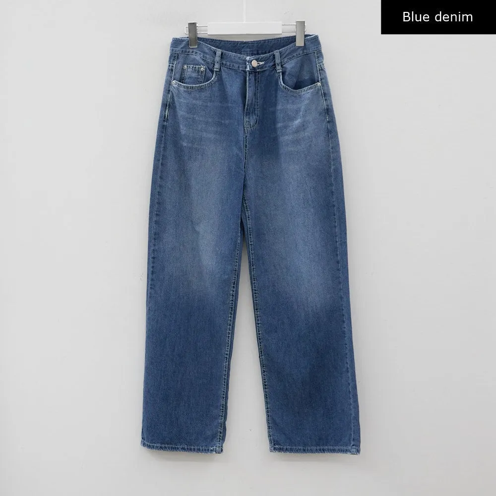 Wide Leg Denim Pants CJ13