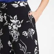 Wide Leg Printed Trousers