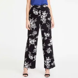 Wide Leg Printed Trousers