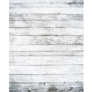 Wide White Planks Printed Backdrop