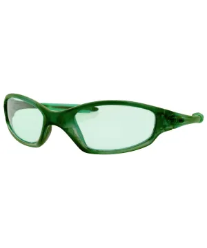 WIKKETTY Green Sports Sunglasses