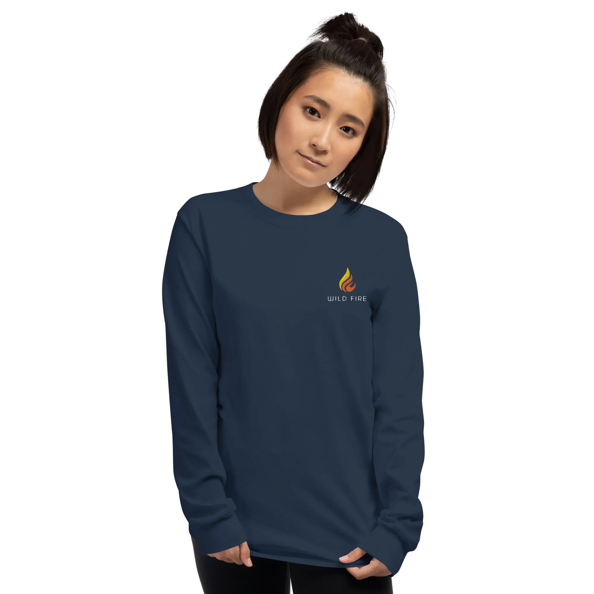 Wild Fire Embroidered Logo Long Sleeve Shirt