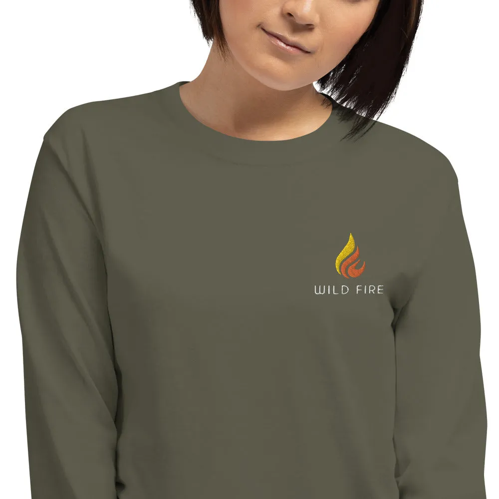 Wild Fire Embroidered Logo Long Sleeve Shirt