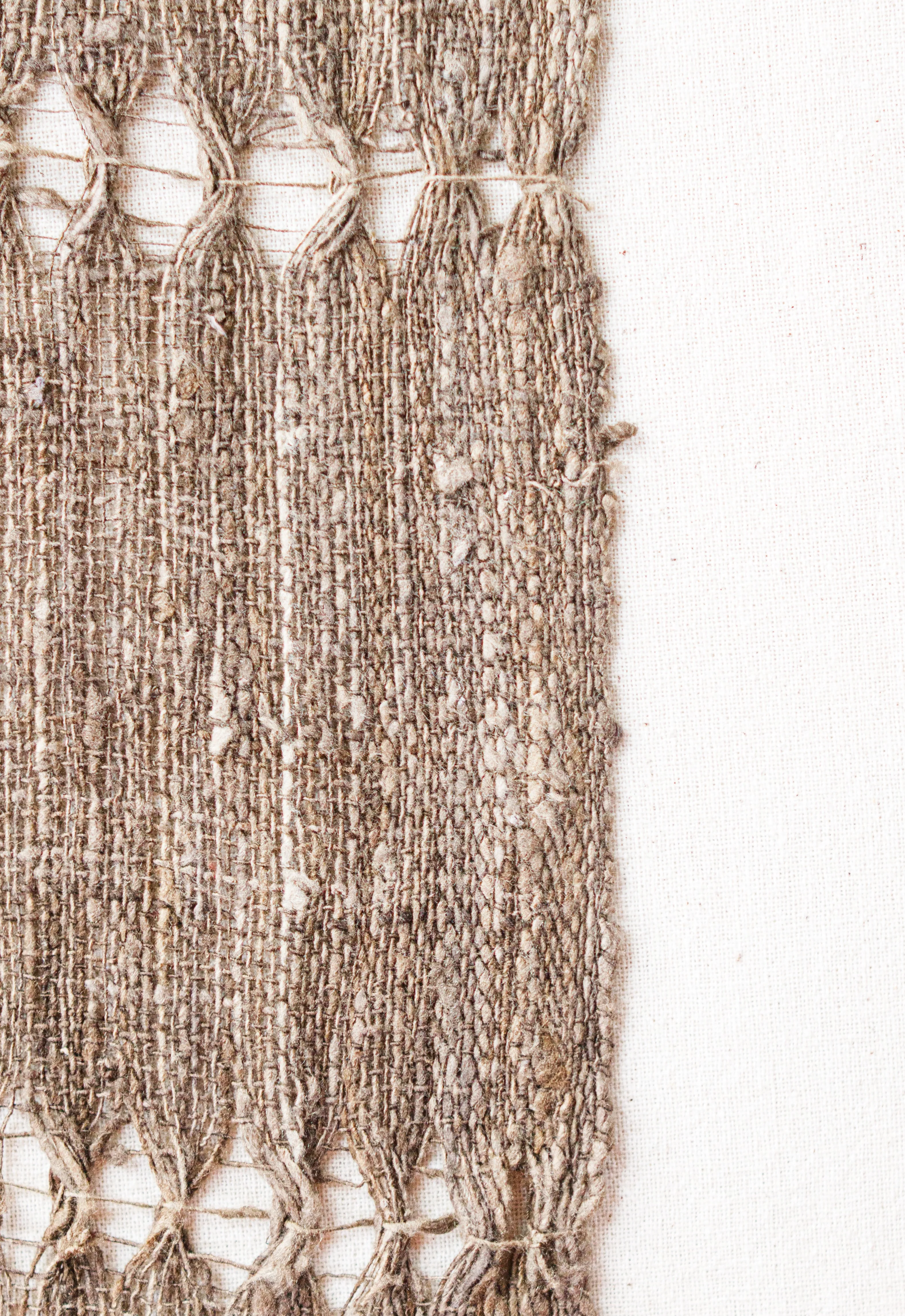 Wild Silk Spider Weave Scarf, Natural