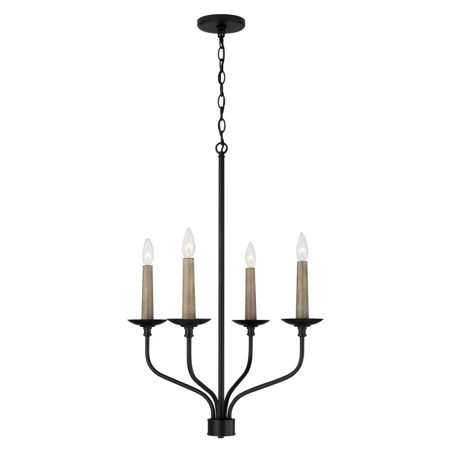 Wilder 4-Light Chandelier in Matte Black