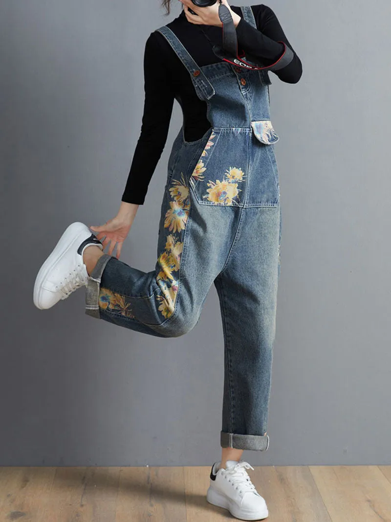 Wildest Dreams Cotton Denim Overalls Dungarees