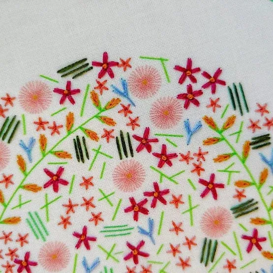 Wildflower Meadow Embroidery Kit - Cozyblue Handmade