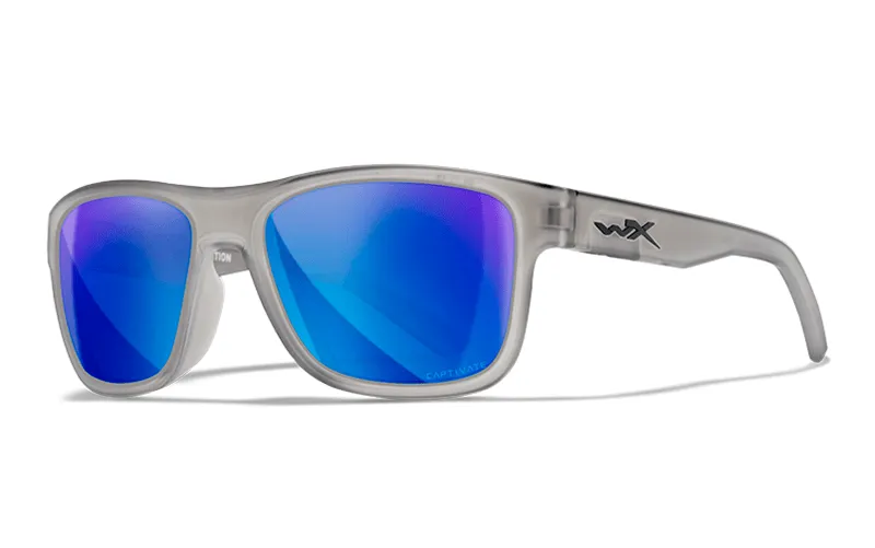 WILEY X OVATION CAPTIVATE™ POLARIZED BLUE MIRROR - MATTE SLATE FRAME