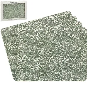 William Morris Set of 4 Larkspur Leaves Placemats