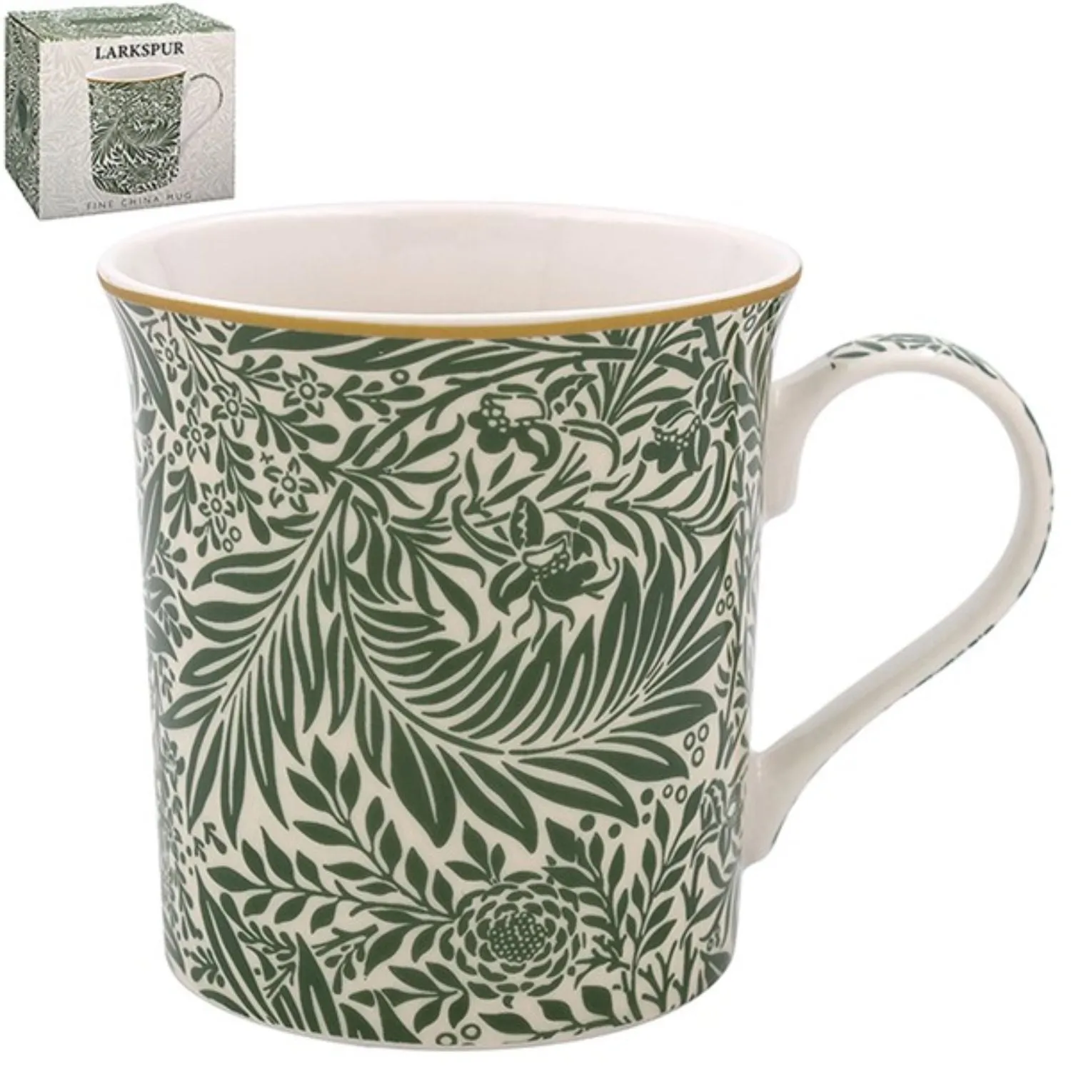 William Morris William Morris Larkspur Leaves Boxed Mug