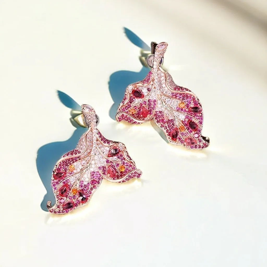 Willma "Peach Blossom Whispers" Earrings