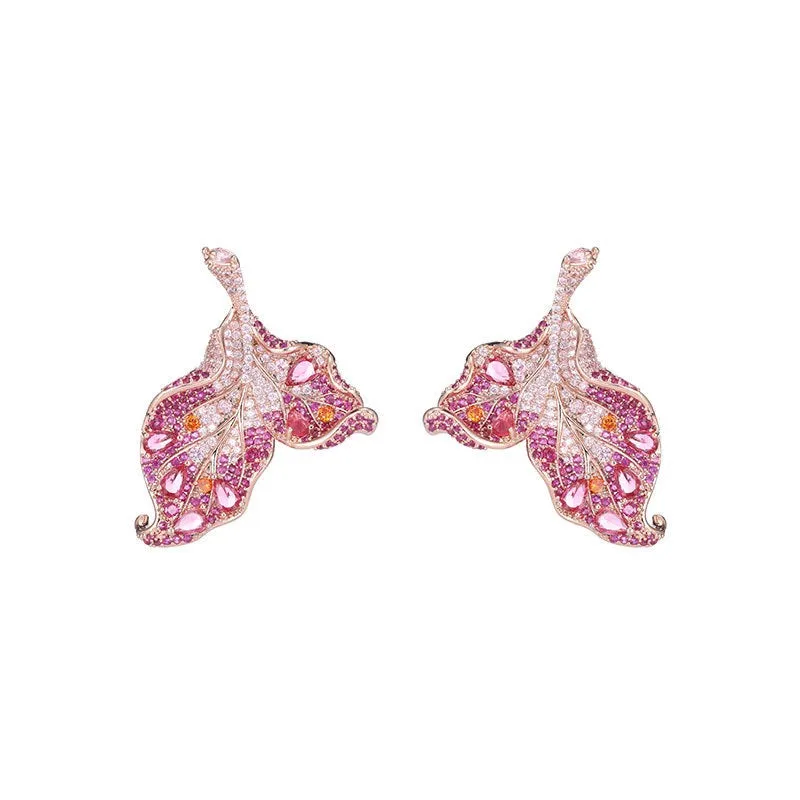 Willma "Peach Blossom Whispers" Earrings