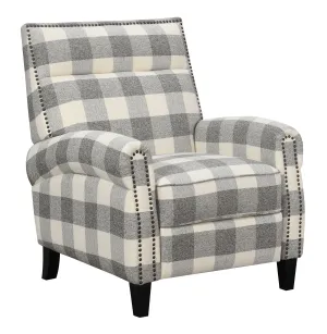 Willow Creek - Press Back Chair - Pebble Gray Buffalo Check