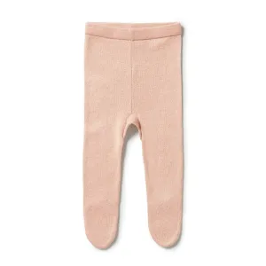 Wilson & Frenchy Knitted Legging With Feet Rose