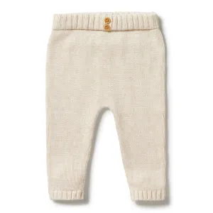 Wilson Frenchy Knitted Leggings - Sand Melange (3-6 Months, 6-8 Kg)